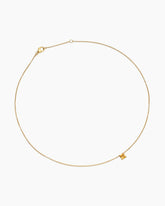 Chatelaine® Teen Necklace in 18K Yellow Gold with Citrine, 4mm